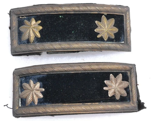CIVIL WAR OR SPANISH AMERICAN WAR UNIFORM SHOULDER BOARDS SET OF 2    Lot. #9