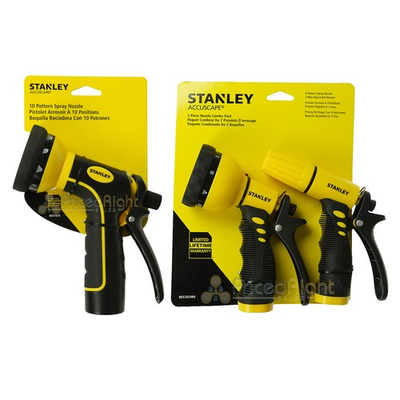 #ad Garden Hose Spray Nozzle Set 3 Piece Combo Pack Multi Pattern Stanley Accuscape $21.99