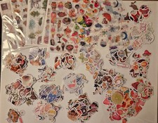 ENORME LOTE DE MÁS DE 950 PEGATINAS ~ DIARIOS, AGENDAS, ÁLBUMES DE RECORTES, PROFESORES ~ SIN DUPLICADOS