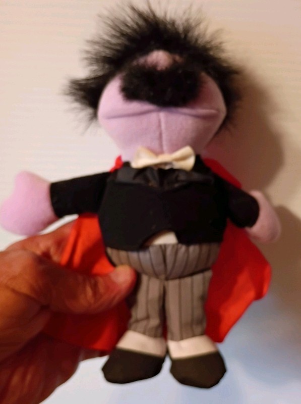 Vintage Tyco Sesame Street Amazing Mumford Magician Plush Bean Bag Toy NEW/TAGS
