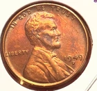 1949-D Lincoln Wheat Cent Penny GEM RED BU From an Original Bank Roll