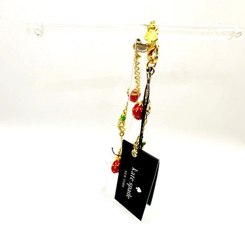 Kate Spade Strawberry Fields Charm Bracelet Designer Jewelry NWT - Picture 8 of 13