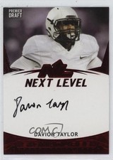 2020 Sage Hit Next Level Auto Red Davion Taylor #NL-DT Auto 3wc