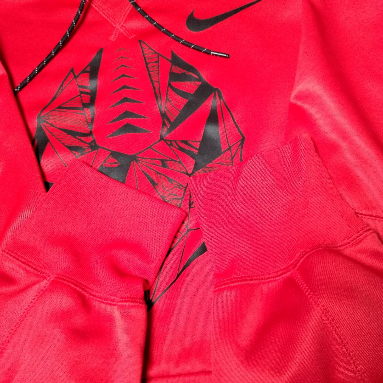 COACH Felpa Nike Calcio con Cappuccio Uomo XL Rossa Felpa con Cappuccio Sport Atletica Allenamento LEGGI