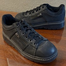 Vintage Y2K Skechers Tredd Jammers Womens 8.5 46406 Black Chunky Shoes Lace-Up