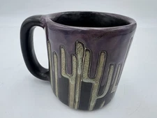 Vintage Signed Mana Large Pottery Mug Coffee Cup Arizona New Mexico 1948 / 1998