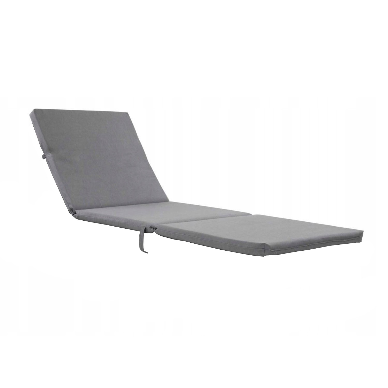 Coussin transat gris 192x64 matelas chaise longue Daytona S-23