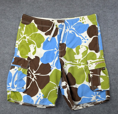 Vintage Aeropostale Board Shorts Mens Large Y2K Skater Beach Floral Ladies Swim