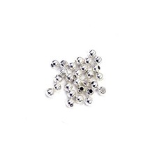 Mini Spacer Beads 2-8mm Silver Plated DIY Jewelry Earrings Crafts Accessories
