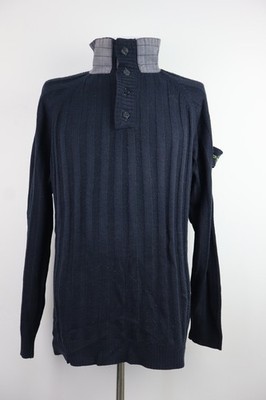 STONE ISLAND HERREN PULLOVER GR 2XL SWEATER MAN CASUAL VINTAGE ITALY WOLLE FLAGGE