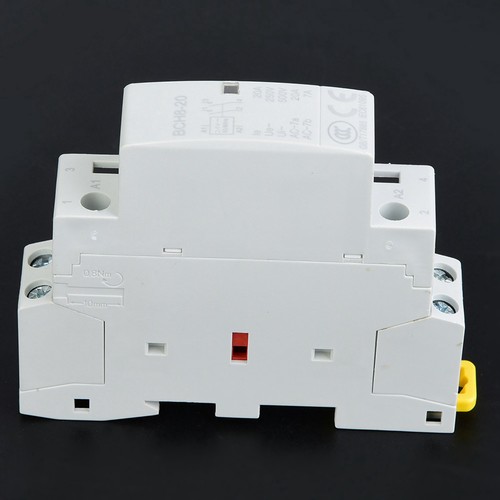 (24V)Household AC Contactor 2P 20A 24V 220V/230V 50/60Hz DIN Rail Mount 1NO 1NC - Picture 10 of 12