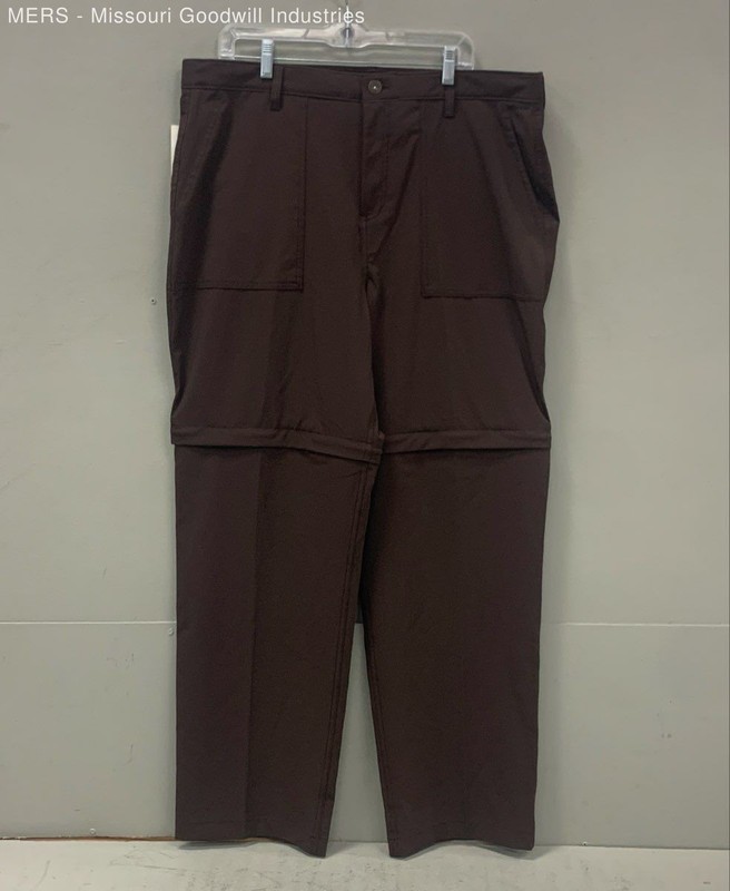 Savane Men's Black Coffee 955 Destination Outdoors Convertible Pants 38x32 NWT