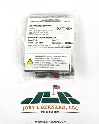 HAWKE, CABLE GLAND, TYPE 710 SIZE O, 1/2''NPT, TRAY FITTING, EXPLOSION PROOF, NEW