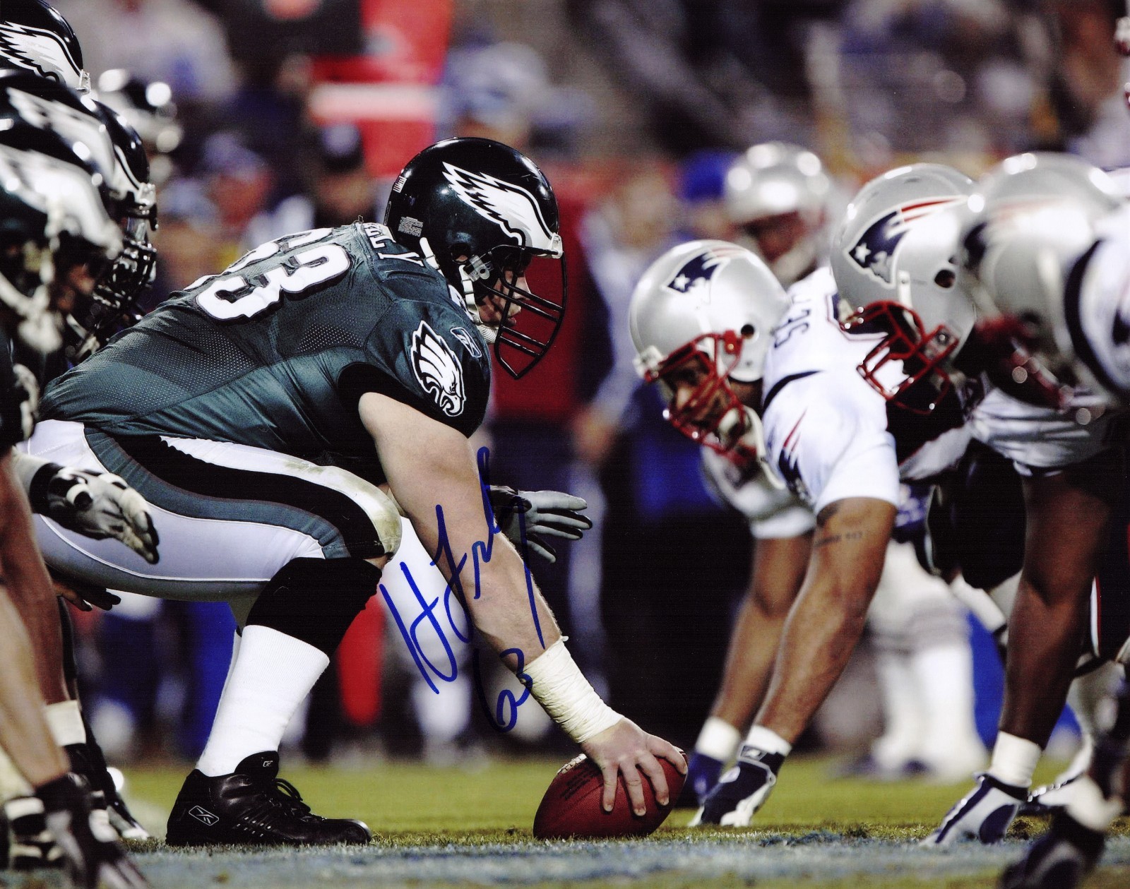 Hank Fraley signed Philadelphia Eagles 8x10 photo autographed