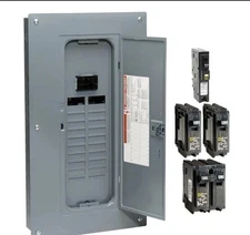 Square D Homeline 100 Amp 20-Space 40-Circuit Indoor Main Breaker Plug-On