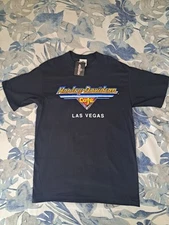 Vintage Harley Davidson Cafe Las Vegas T-Shirt Single Stitch  Medium NOS NWT