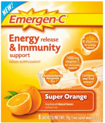 Emergencee Powder Emergen-C Energy Release & Immunity Food Supplement Super Orange 8 ...