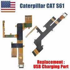 OEM USB Charger Charging Port + Volume Button Flex Cable For Caterpillar CAT S61