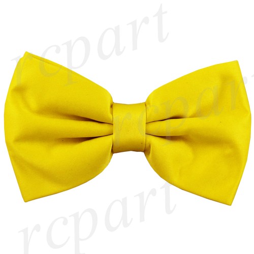 New solid colors polyester pre tied bowtie formal wedding uniform prom costume - Picture 14 of 31