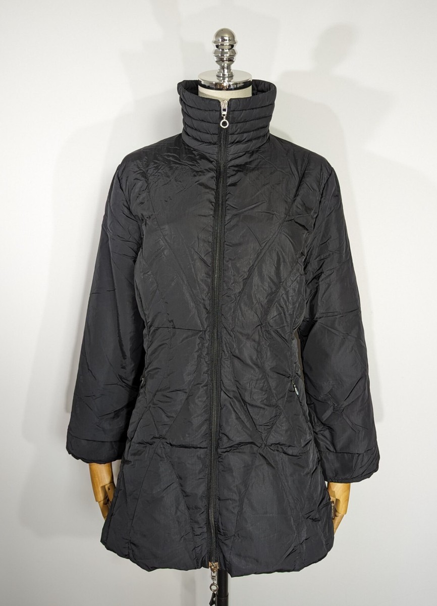 Vintage Moncler Women Down Long Jacket Size 1 XS - S Black Luxury