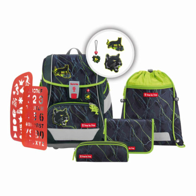 Step by Step Schulranzen Set 2in1 Plus ''Ninja Yuma'' 6 tlg