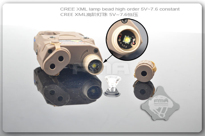 FMA PEQ-15 高級バージョン FMA PEQ-15 Upgrade Version LED White Light + Red laser with