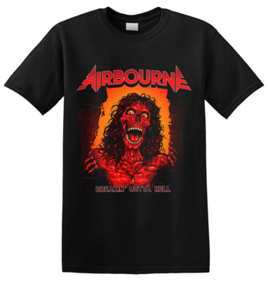 AIRBOURNE - 'Breakin' Outta Hell  Skeleton' T-Shirt