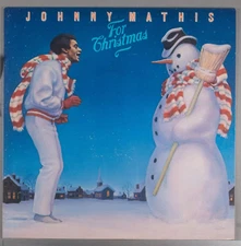 JOHNNY MATHIS For Christmas 1984 LP Vinyl Record Album w/ Lyrics EX/EX PC 39468