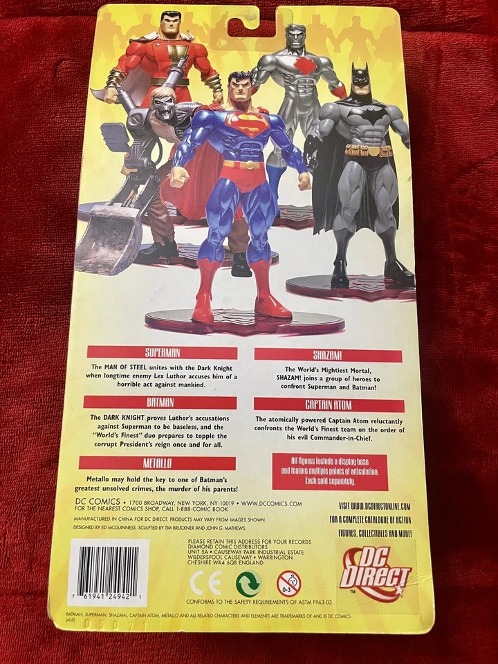 Captain  Atom DC Direct Superman Batman Public Enemies   NIP 7” Ed McGuiness - Image 2 of 2