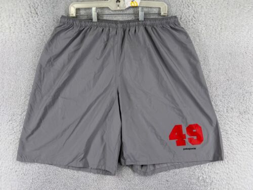 Patagonia Shorts Mens Extra Large Gray 100% Polyester Elastic Waist Running Gym - Picture 1 of 14