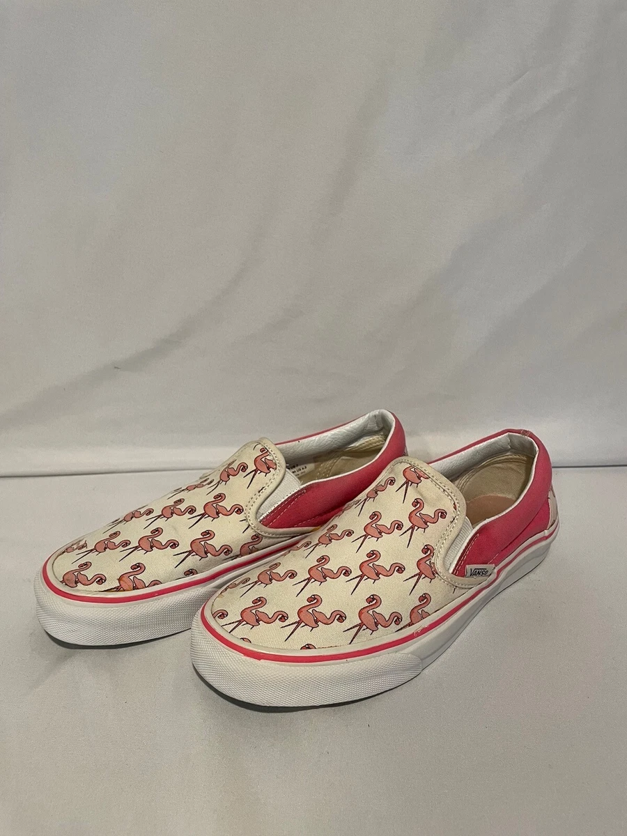 Vans pink hot sale flamingo shoes