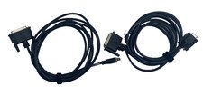 Lot of 2 EMC 038-003-444 DB25 M to DB9 F RS-232 Serial Server Modem Cable 3m 10'