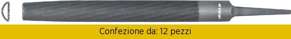 Corradi Lima 1/2 Tonda Taglio Bastardo Gr. 6 - Set 12 Pezzi I1220-150-1