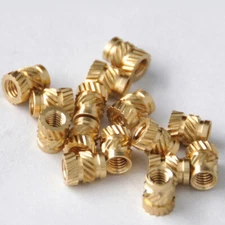 100Pcs brass thread insert Thread Nut threaded inserts Brass Threaded a