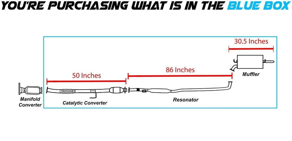 Kit de silenciador resonador catalítico aprobado por la EPA se adapta a: Toyota Camry 1997-2000 2,2 L Foto 2 de 4