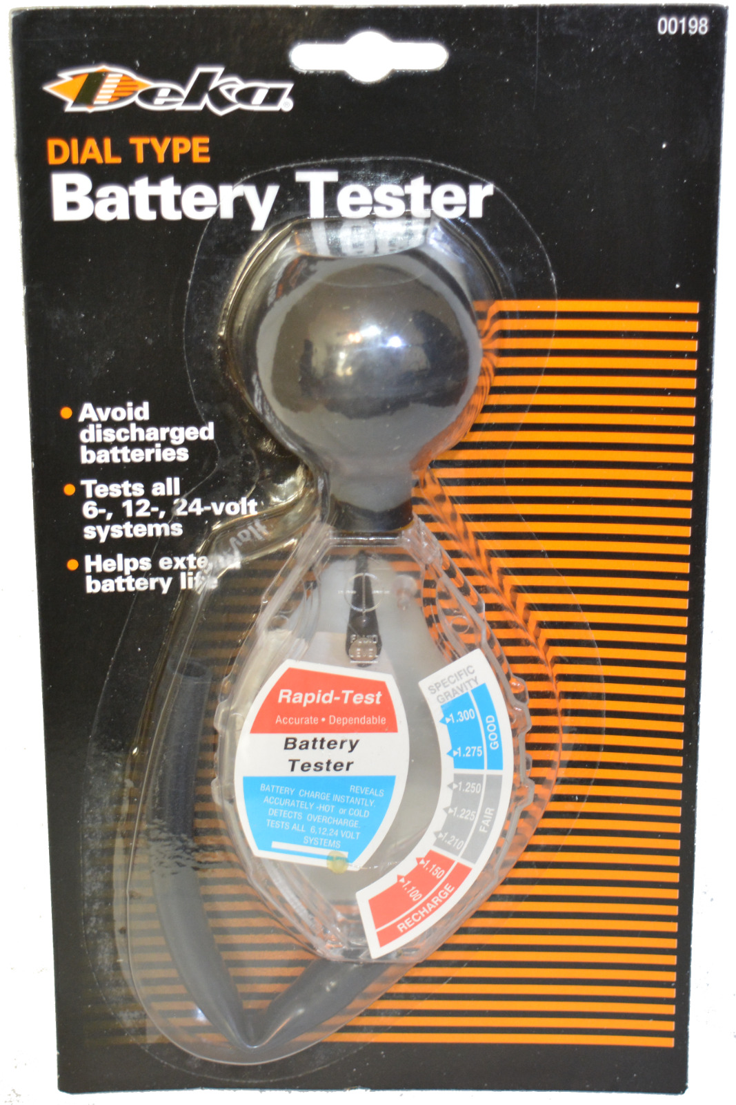 Deka Dial Type Batttery Tester for 6,12, 24 Volt System With Instructions 00198