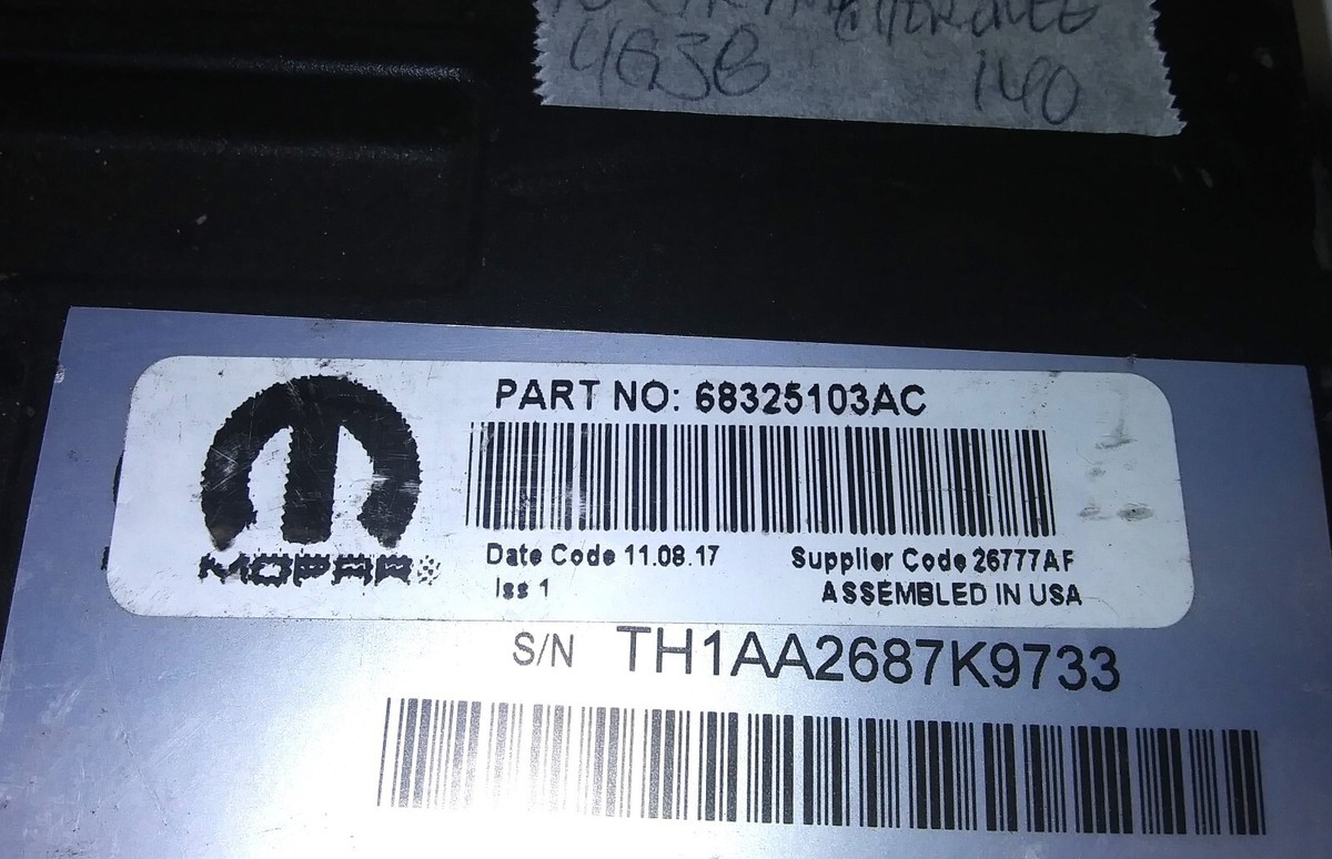 68325103AC Amplifier power amp 2018 Jeep Grand Cherokee | eBay