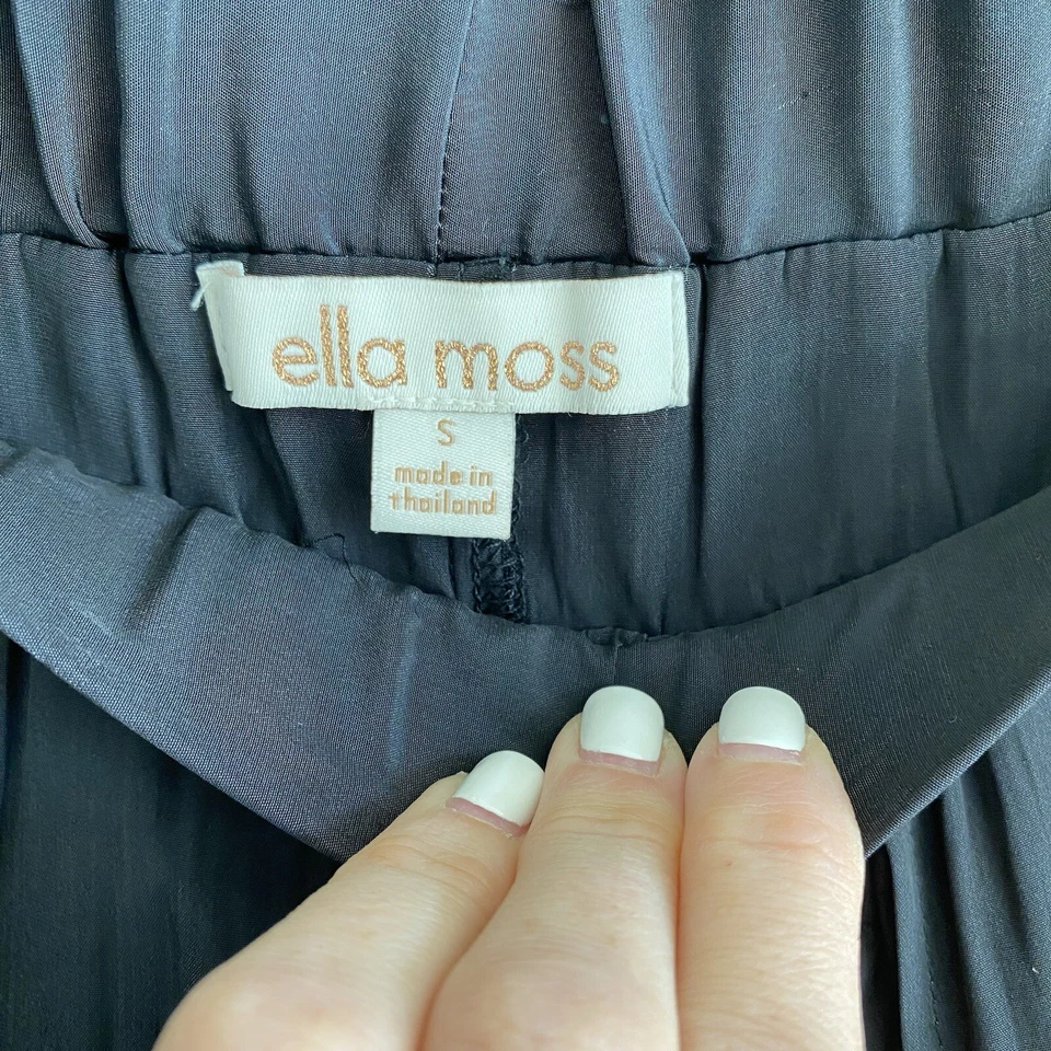 Maxi Skort Ella Moss Negro Sólido Ligero Talla Pequeña Foto 4 de 4