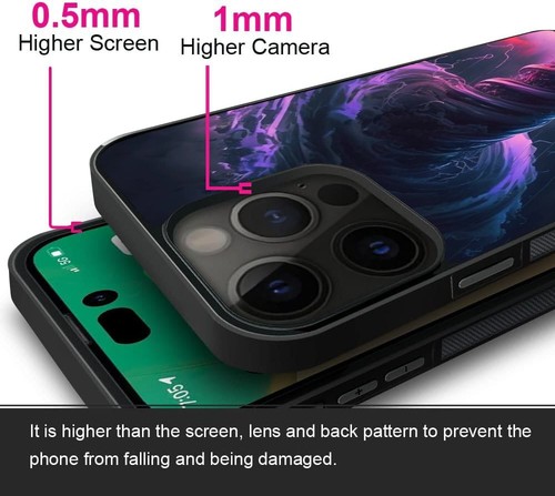 Vaporwave aesthetic tornado For iPhone SE XS XR Max 5 6 7 8 Plus Aesthetic Cover - Picture 23 of 25