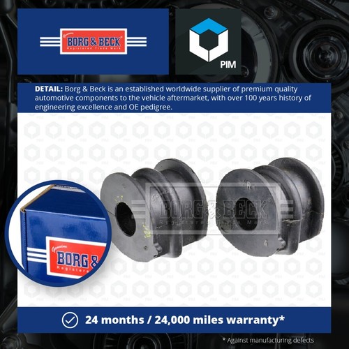 2x Anti Roll Bar Bush (pair) fits NISSAN QASHQAI J11 1.2 Rear 2013 on