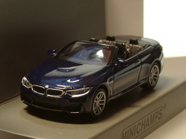 Minichamps Bmw M4 Cabriolet, 2015, Blau Metallic - 870 027232 - 1:87-image
