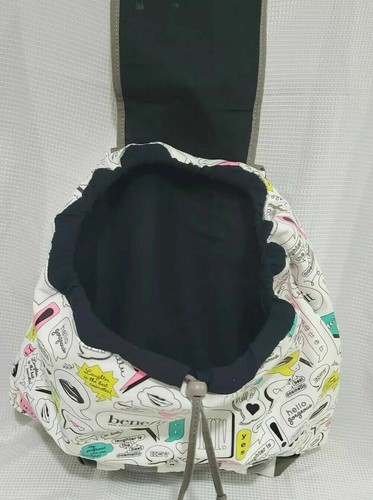 Benefit Cosmetics San Francisco Thought Bubble Pop Art Canvas Backpack Bag - Picture 6 of 7