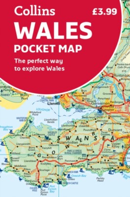 Wales Taschenkarte von Collins Maps NEU Bogenkarte gefaltet