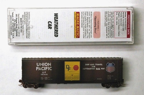 MTL Micro-Trains 07751050 Union Pacific UP 507416 50' boxcar FW desgastado de fábrica | Zustand: New