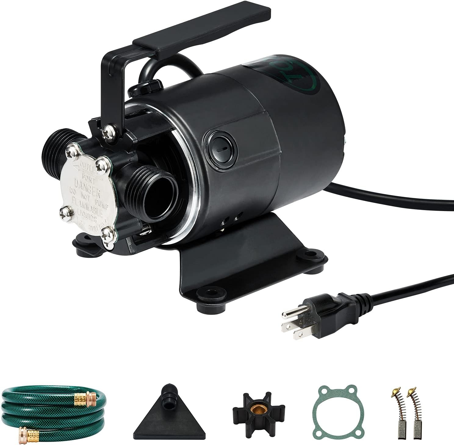 115V Water Transfer Pump 330GPH Self-Priming Pump, Portable Electric Utility Sum