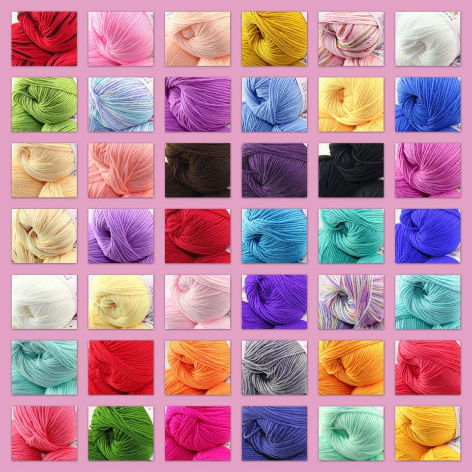 Sale 1 Balls x 50g DK Baby Soft Cashmere Silk Wool Hand Knitting Crochet Yarn - Image 2 of 4