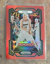 Lauren Jackson 2024 WNBA Panini Prizm Monopoly Red Prizm #'d 65/99! Storm #12