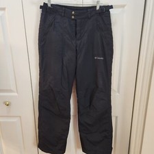 Columbia size 18/20 Black Snow/Ski Pants Snap Zipper Front Pockets