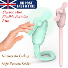 Mini Flexible Portable Travel Desk Fan Air Cooling Quiet Cooler Pram Cot Car Fan