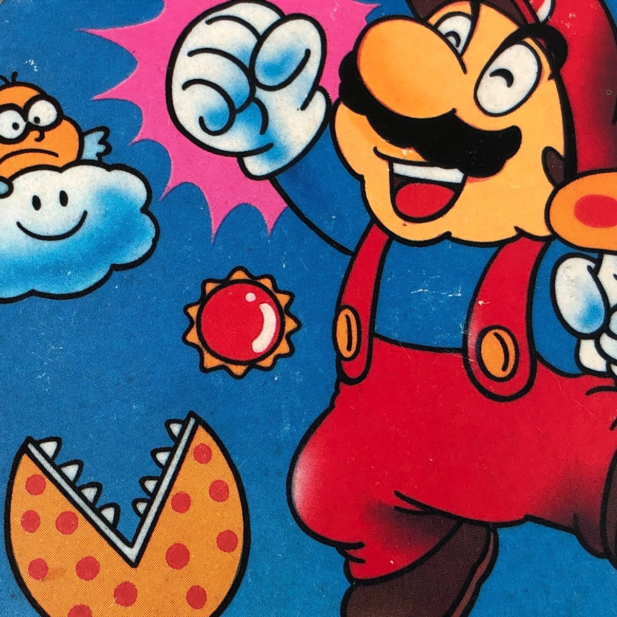 1985 Nintendo Super Mario Bros Jumbo Menko Disc Pog Video Game